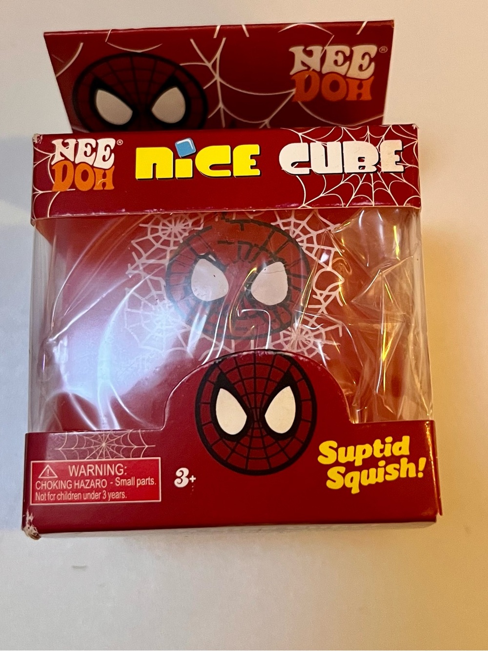 Spiderman Red Nice Cube Squishy